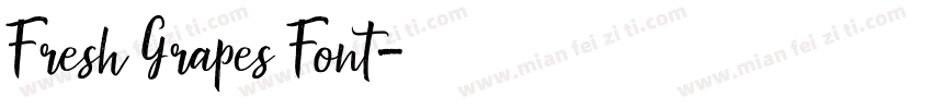 Fresh Grapes Font字体转换